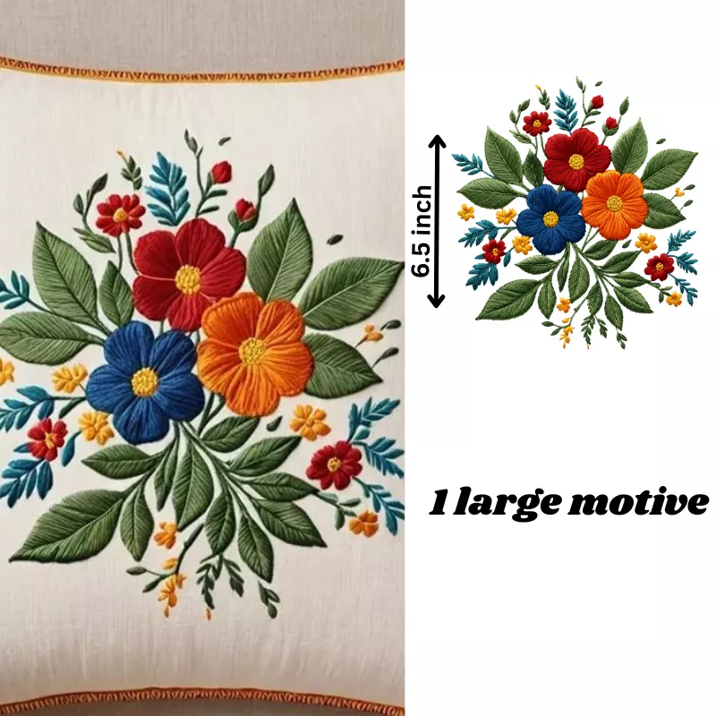 Blossom Cushion Embroidery Stickers
