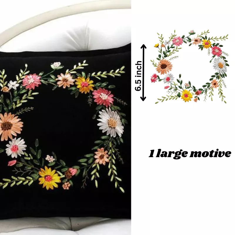 Citrine Cushion Embroidery Stickers