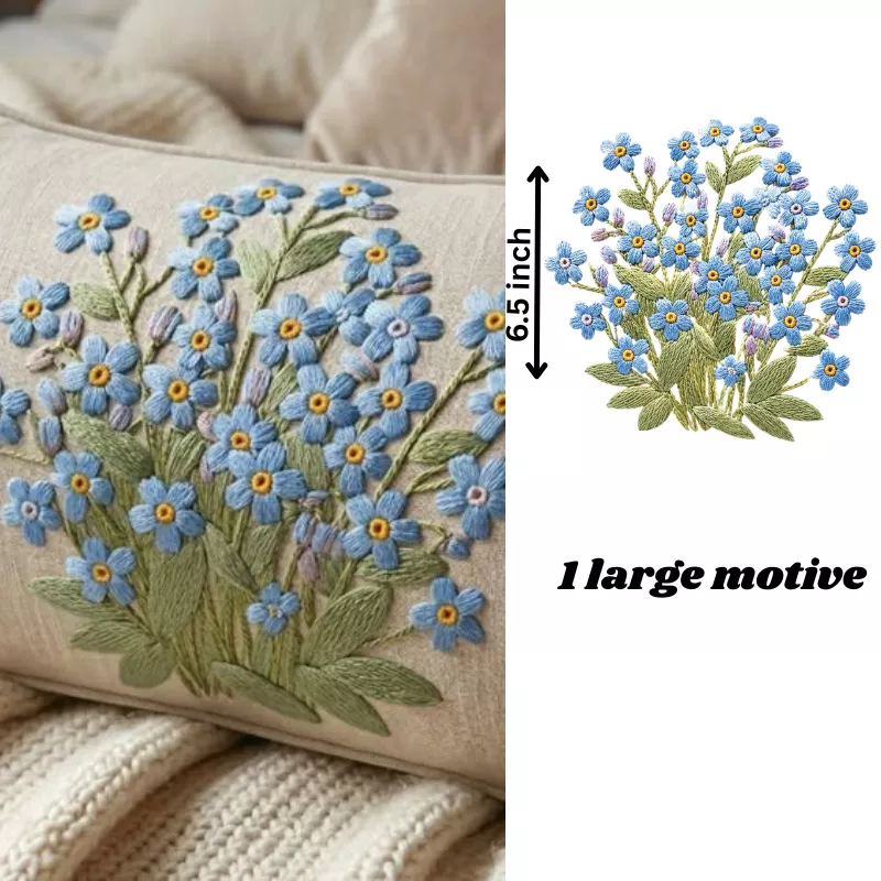 Dewdrop Cushion Embroidery Stickers