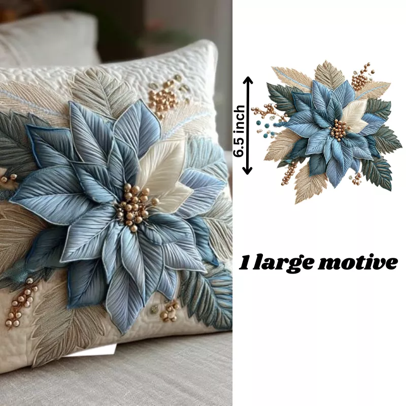 Floral Cushion Embroidery Stickers