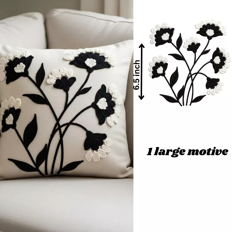 Maple Cushion Embroidery Stickers