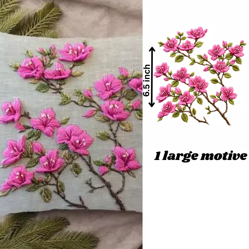 Petal Cushion Embroidery Stickers