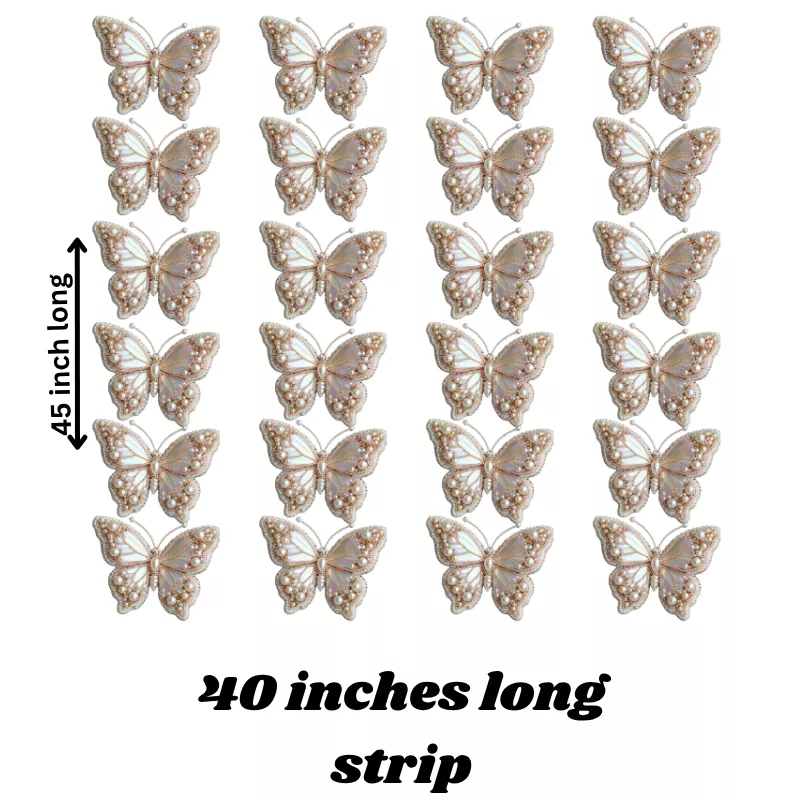 Rosy Horizon Flowers Strip Stickers