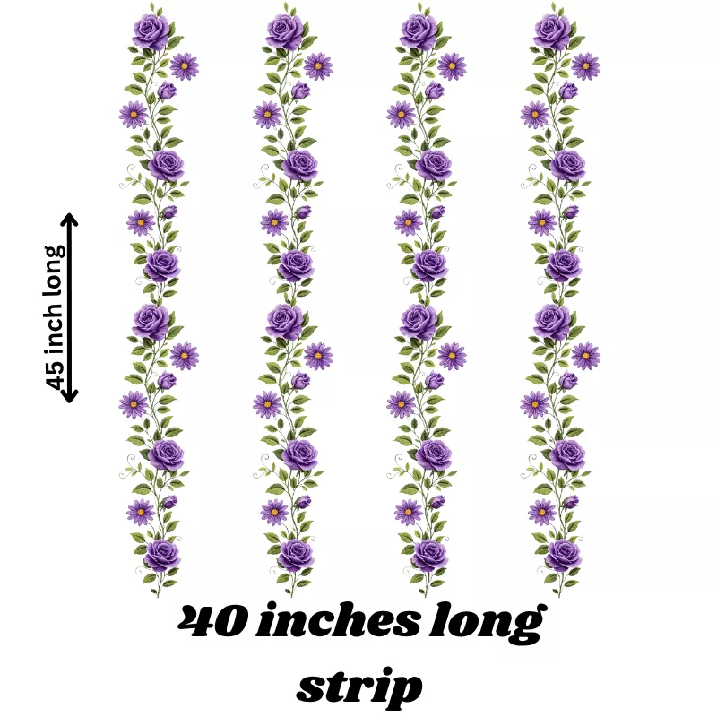 Lily Grace Flowers Strip Stickers
