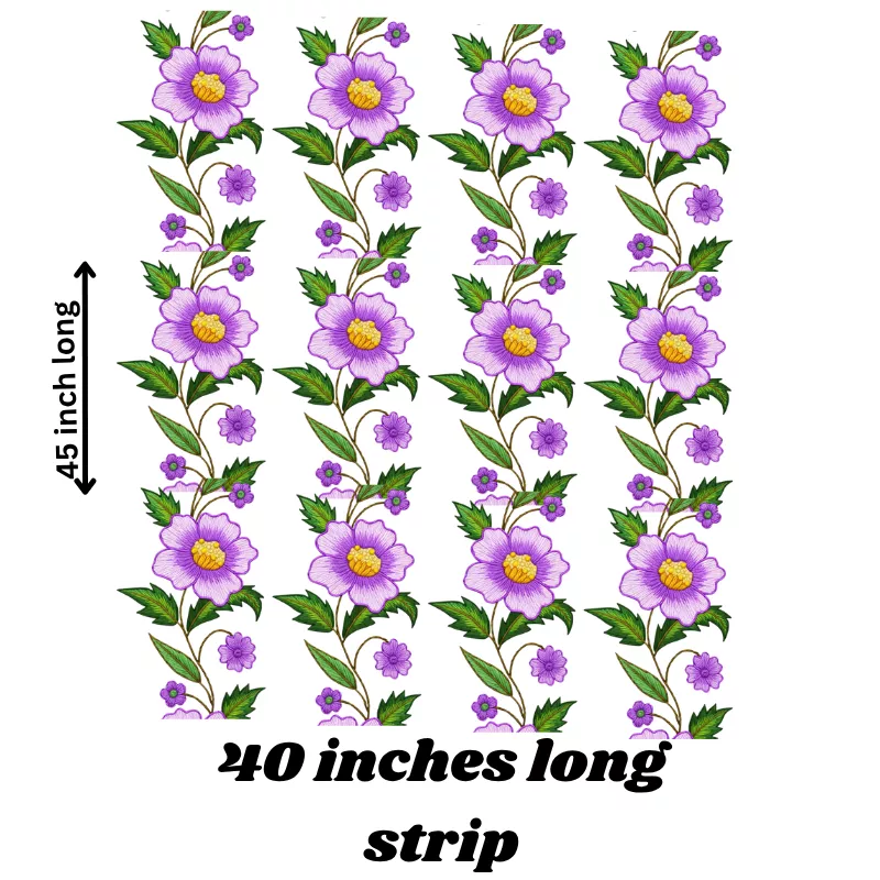 Orchid Breeze Flowers Strip Stickers